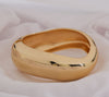 Gold curve bracelet