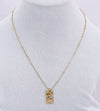 Multicolour Stone Pendant with Italian Chain