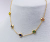 Rainbow Gemstone Anklet