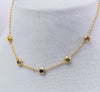 Floral Gemstone Anklet