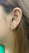 Diamond Infinity Hoops