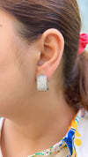 Silver Luxe Hoops