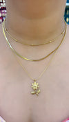 Triple Layer Floral Chain