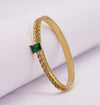 Emerald statement bracelet