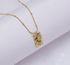 Multicolour Stone Pendant with Italian Chain