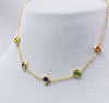Rainbow Gemstone Anklet