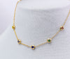 Floral Gemstone Anklet