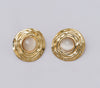 Gold Disc Studs